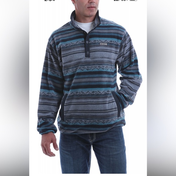 Cinch Other - Cinch snap front Aztec fleece sweater